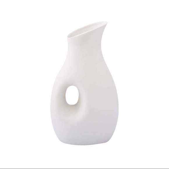 Anding White Ceramic Vase - Picture 1 of 1